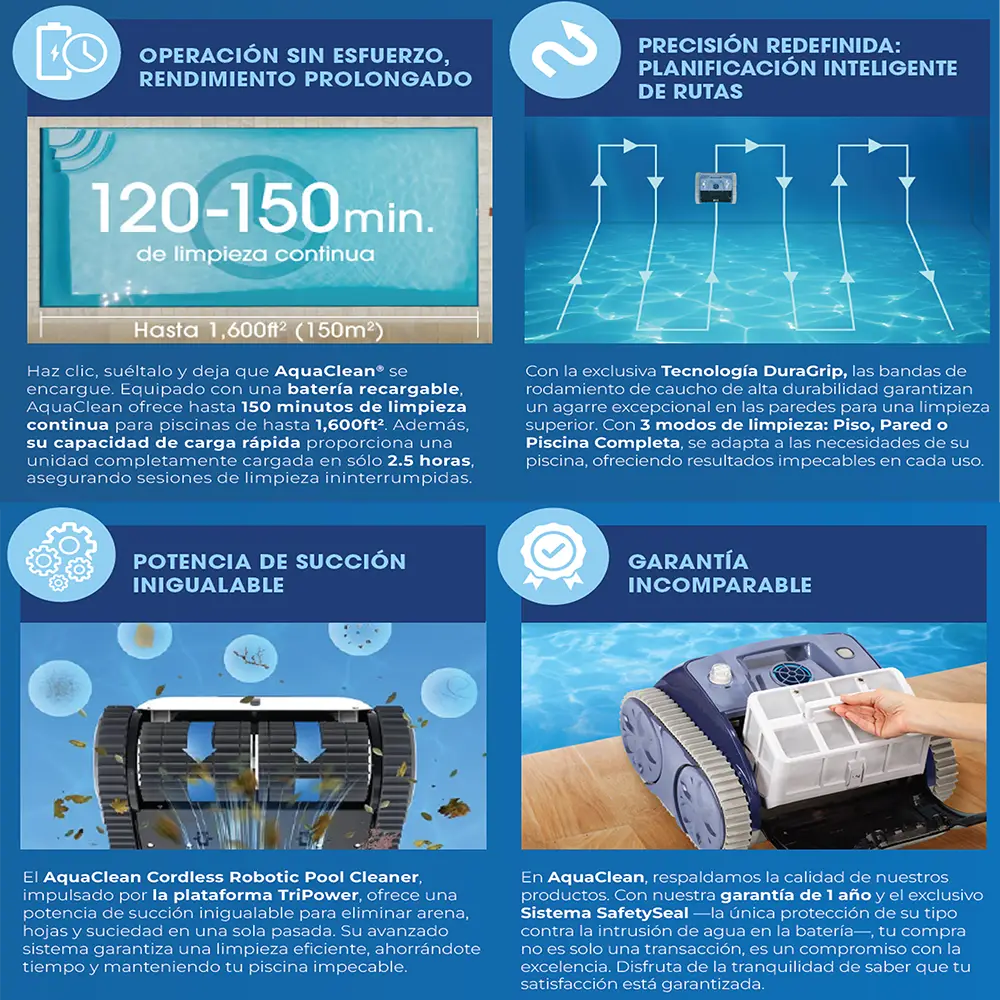 Robot Limpia Piscina AquaClean 1500 Pro